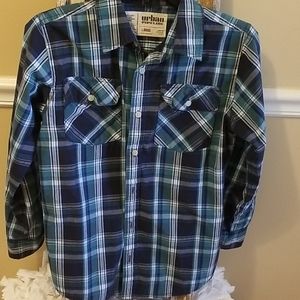 Urban Pipeline - Navy Plaid - Size L